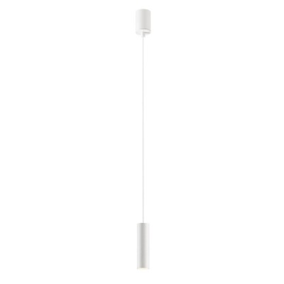 HUCHTE HL 8,6W TRIAC Závěsné bodové svítidlo, základna hliník, povrch bílá, LED 8,6W, teplá 3000K, 601lm, stmív. TRIAC, 230V, IP20, tř.1, d=41mm, h=150mm vč. závěs. kabelu l=2230mm, lze zkrátit.