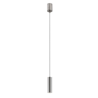 HUCHTE HL 8,6W TRIAC Závěsné bodové svítidlo, základna hliník, povrch kouřový nikl, LED 8,6W, teplá 2700K, 542lm, stmív. TRIAC, 230V, IP20, tř.1, d=41mm, h=150mm vč. závěs. kabelu l=2230mm, lze zkrátit.