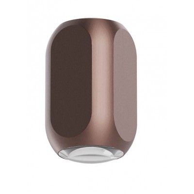 BELOS WL 7,5W TRIAC Nástěnné svítidlo, těleso hliník, povrch hnědá, LED 7,5W, 720lm, teplá 2700K, stmív. TRIAC, Ra90, 230V, IP20, rozměry 60x60mm, h=108mm, svítí nahoru/dolu