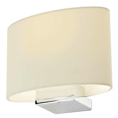 ELLEN nástěnné 1x42W E27 VÝPRODEJ Základna nástěnného svítidla, těleso kov, povrch chrom, stříbrná lesk, pro žárovku 1x42W E27, 230V, IP20,  tř.1,  rozměry 238x130x280mm, stínítko SAMOSTATNĚ