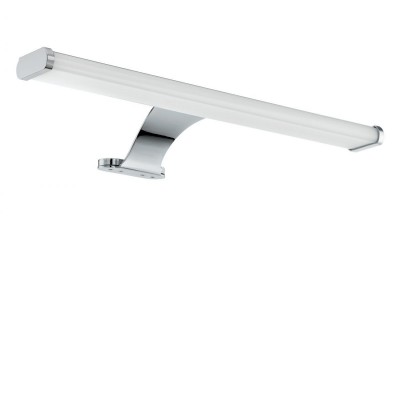 VINCHIO VÝPRODEJ Svítidlo pro montáž na zrcadlo, nebo skříňku, těleso hliník, povrch crom, difuzor plast opál, LED 6W, 900lm, Ra80, 230V, do koupelny IP44, rozměry 400x50x140mm