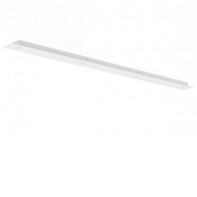 CAPSETA R4 Stropní krytka pro 4 kabely, pro napájení svítidel, těleso kov, povrch chrom, 230V, tř.1, rozměry 1150x80xx25mm, průměr otvoru pro kabel je 7mm