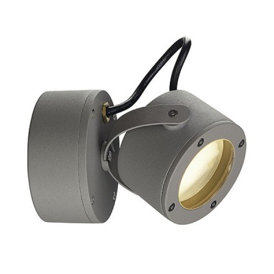 PLAYGROUD 360 WL Stropní svítidlo bodové, nastavitelný směr svícení, těleso hliník, povrch černá antracit, sklo čiré, pro LED 1x9W, GX53, 230V, IP44, d=100mm, 116x170mm