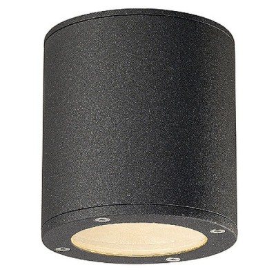 PLAYGROUD stropní, GX53 Stropní svítidlo, těleso hliník, povrch šedočerná antracit, krycí sklo čiré, pro LED 1x9W, GX53, 230V, IP44, d=100mm, h=110mm