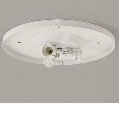 TRODA ZAKLADNA 350 Základna svítidla, zakldna kov, povrch bílá, pro žárovku 3x60W, E27 A60, 230V, IP20, tř.1, d=350mm, h=60mm