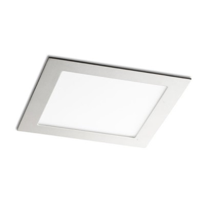 DORMA ČTVERCOVÁ LED 3W, 18W Stropní vestavné svítidlo čtvercové těleso hliník, povrch bílá, difuzor opál mat, LED panel 3W 6W 14W 18W 24W 30W teplá 3000K, 230V (vč. adaptéru na kabelu), IP20, rozměry dle typu, spodní montáž do SDK