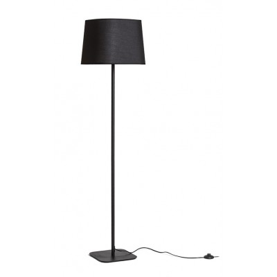 BART TL 1x20W, E27 Stojací lampa, těleso kov, povrch bílá/černá, stínítko textil černá/béžová, pro žárovku 1x20W, E27, 230V, IP20, rozměry 370x370mm, h=1550mm, spínač na kabelu