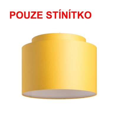 DVOJO 40/30 Stínítko, materiál textil povrch vnější meruňková/vnitřní bílá, pro žárovku max 23W, d=400mm, h=300mm