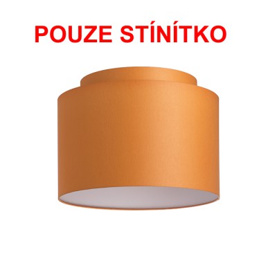 DVOJO 40/30 Stínítko, materiál textil povrch vnější oranžová/vnitřní bílá, pro žárovku max 23W, d=400mm, h=300mm