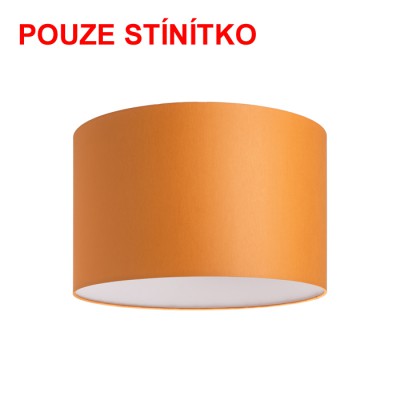 DIONE 55/30 Stínítko, materiál textil povrch vnější oranžová/ vnitřní bílá, pro žárovku max 23W, d=550mm, h=300mm