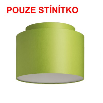 DVOJO 55/30 Stínítko, materiál textil povrch vnější limetková/vnitřní bílá, pro žárovku max 23W, d=550mm, h=300mm