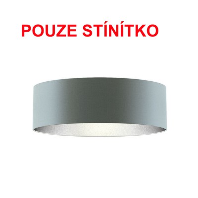 DIONE 60/19 Stínítko, materiál textil povrch vnější petrolejová/ vnitřní stříbrná fólie, pro žárovku max 23W, d=600mm, h=190mm