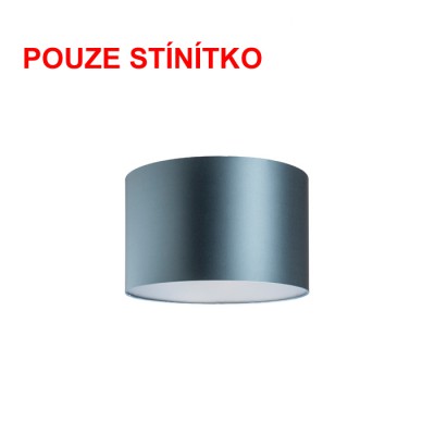 DIONE 40/25 Stínítko, materiál textil povrch petrolejová/stříbrná fólie, pro žárovku max 23W, d=400mm, h=250mm