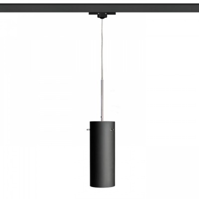 HUARETZ PENDANT 1X42W E27 Závěsné svítidlo na třiokrouhlou napájecí lištu, základna kov, stínítko kov/difuzor sklo, pro žárovku 1x42W, E27, 230V, IP20, tř.1. rozměry d=90mm h=230mm, včetně závěsu l=1230mm, lze zkrátit