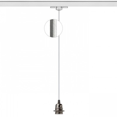 MINTUNAREA PENDANT 1x28W E27 Závěsné svítidlo, základna kov lak šedostříbrná, těleso kov mosaz lesk, pro žárovku 1x28W E27, 230V, IP20, tř.1. rozměry d=60mm h=80mm, vč závěsného kabelu s textilním úpletem šedá l=1500mm, 