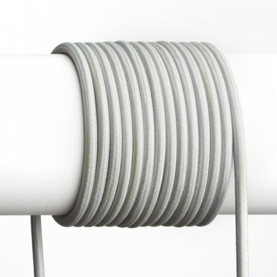 KABEL TŘIŽÍLOVÝ FLEXI 3x7,5mm Třižílový kabel s textilním úpletem, barva šedá, 3x0,75mm, rozměry d=6,6mm, lze dodat v celku max l=25m, cena/1m