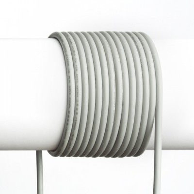 KABEL TŘIŽÍLOVÝ FLEXI2 3x7,5mm Napájecí kabel pro svítidla, materiál plast šedá, 3x0,75mm, rozměry d=6mm, lze dodat v celku max l=25m, cena/1m