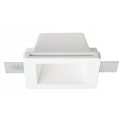 NIMO SQUARE 1x35W GU10 Stropní, podhledové bodové svítidlo čtvercové, těleso sádra bílá, pro žárovku 1x35W, GU10, 230V, IP20, tř.2. rozměry 120x120x56mm