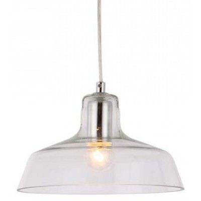 ABIGI PENDANT 1x28W E27 Závěsné svítidlo, základna kov, povrch chrom lesk, krycí sklo čiré, pro žárovku 1x28W, E27, 230V, IP20, tř.1. rozměry těleso d=240mm h=140mm, včetně závěsu h=1240mm, lze zkrátit