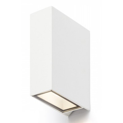 SENITO WALL LED 2X3W Nástěnné venkovní svítidlo, základna kov, povrch lak černá mat/bílá mat, krycí sklo čiré, LED 2x3W, teplá 3000K, 180lm, Ra80, 230V, IP54, tř.1. rozměry 124x88x42mm, svítí nahoru/dolů