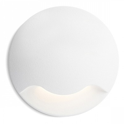 WARNMA I LED 1X1W Vestavné venkovní svítidlo do stěny, jeden průzor, těleso kov, povrch lak bílá/černá/hliník mat, difuzor plast mat, LED 1x1W, teplá 3000K, 130lm, Ra80, 230V, IP54, tř.2. rozměry d=50mm h=91mm, svítí dolů