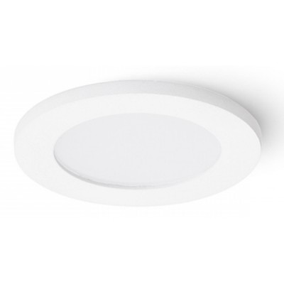 NOMINA ROUND 1x35W GU5,3 Stropní, podhledové svítidlo kruhové, těleso plast bílá lesk, difuzor plast opál, pro žárovku 1x35W, GU5,3, 12V, do koupelny IP44/IP20, tř.2. rozměry d=60mm h=6mm