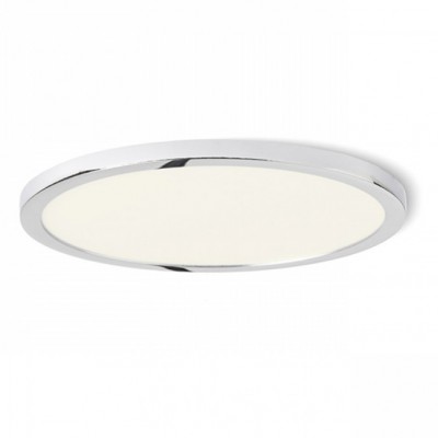 GREHAM IN Stropní, podhledové svítidlo, základna kov, rámeček chrom lesk, difuzor plast opál, LED 1x18W, teplá 3000K, 1620lm, Ra80, 230V, IP20, tř.2. rozměry d=175mm h=9mm