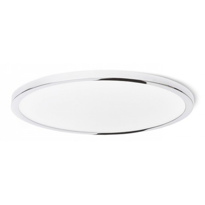 GREHAM IN Stropní vestavné svítidlo, základna kov, rámeček chrom lesk, difuzor plast opál, LED 1x22W, teplá 3000K, 2160lm, Ra80, 230V, IP20, tř.2. rozměry d=225mm h=9mm