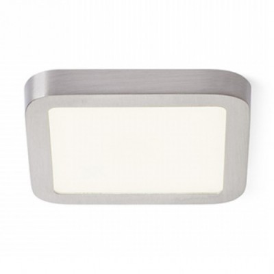 GREHAM IN SQUARE Stropní, podhledové svítidlo čtvercové, základna kov, rámeček nikl mat, difuzor plast opál, LED 1x6W, teplá 3000K, 540lm, Ra80, 230V, IP20, tř.2. rozměry 90x90x9mm