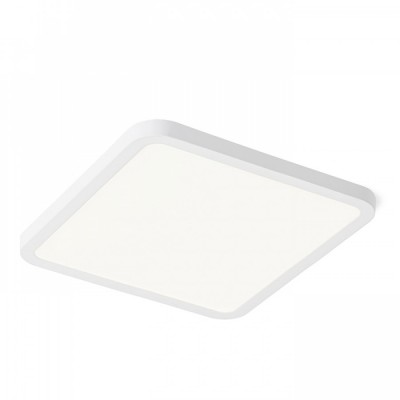 GREHAM IN SQUARE Stropní vestavné svítidlo čtvercové, základna kov, rámeček bílá, difuzor plast opál, LED 1x18W, teplá 3000K, 1620lm, Ra80, 230V, IP20, tř.2. rozměry 175x175x9mm