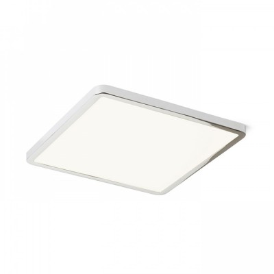 GREHAM IN SQUARE Stropní vestavné svítidlo čtvercové, základna kov, rámeček chrom lesk, difuzor plast opál, LED 1x22W, teplá 3000K, 2160lm, Ra80, 230V, IP20, tř.2. rozměry 225x225x9mm