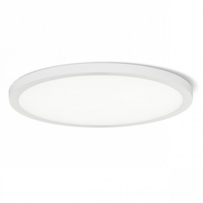 GREHAM IN LED 1X18W STMÍVATELNÉ Stropní, podhledové svítidlo, základna kov, rámeček bílá, difuzor plast opál, LED 1x18W, teplá 3000K, 1620lm, Ra80, stmív TRIAC, 230V, IP20, tř.2. rozměry d=175mm h=9mm