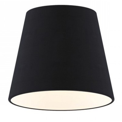 RUNDMA Stínítko pro stolní lampu, nebo nebo vytvoření lustru, drátěná kostra, stínítko textil, barva černá, pro svítidla max 28W, rozměry d=180mm h=150mm