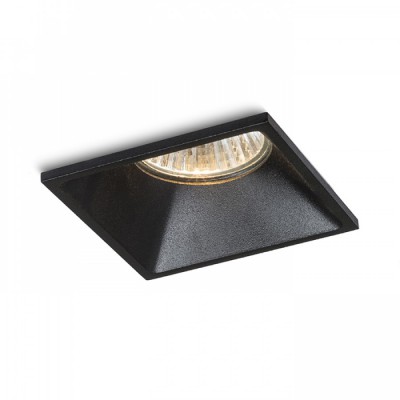 CALIU SQ 1x35W, GU10 Vestavné stropní bodové svítidlo, materiál plast, povrch bílá, nebo černá, pro žárovku 1x35W, GU10, 230V, IP20, tř.1, rozměry 77x77x143mm