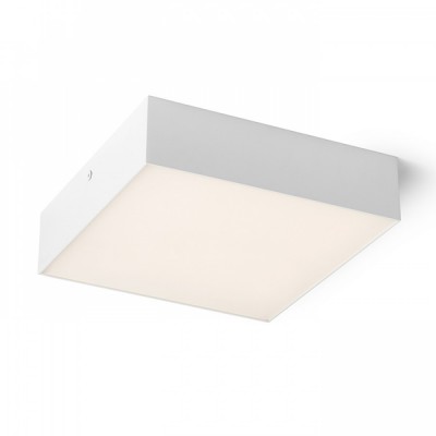 CORIANIA STROPNÍ SQ LED Stropní, přisazené svítidlo, základna kov, povrch bílá, difuzor plast opál, LED 20W/1800lm, teplá 3000K, 230V, IP20, tř.1, rozměry 220x220x58mm