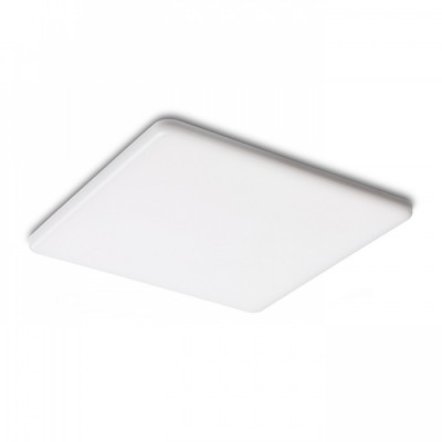 HONE LED SQ Podhledové svítidlo, těleso plast, povrch bílá, difuzor plast akryl opál, LED 27W/2299lm, teplá 3000K,  230V, do koupely IP65, tř.1, rozměry 215x215x20mm