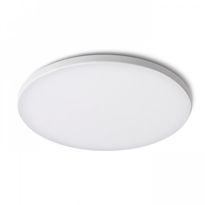 DILLINGEN R Stropní vestavné svítidlo, kruhové, rámeček bílá, LED 18W, 1800lm, teplá 3000K, Ra80, 230V, IP20, rozměry d=200mm, h=10mm, trafo na kabelu