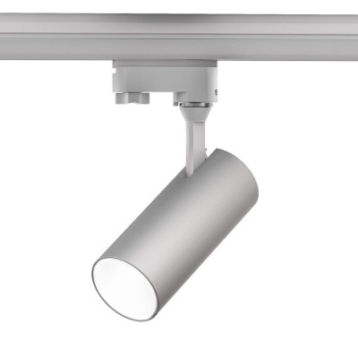 ANTONIO LED VÝPRODEJ Bodové svítidlo, nastavitelný směr svícení, těleso hliník, povrch šedostříbrná, LED 15W, teplá 3000K, 1370lm/cca 70W žár, vyzař. Úhel 38°, Ra80, 230V, IP20, d=65mm, l=195mm, na 3F