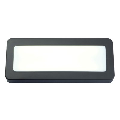 BINE P OBDÉLNÍKOVÉ Nástěnné, venkovní, obdélníkové, svítidlo, těleso plast, povrch šedočerná antracit, difuzor plast, LED 5W, teplá 3000K, 450lm, 230V, IP65, tř.1, 210x185x25mm