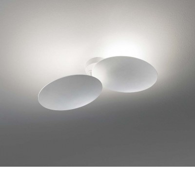 ALFI LED 2x17W Stropní/nástěnné svítidlo, nastavitelný sklon svícení, materiál kov, povrch bílá, LED 2x17W, teplá 2700K, 3500lm, stmívatelné TRIAC, 230V, IP20, rozměry 375x115mm