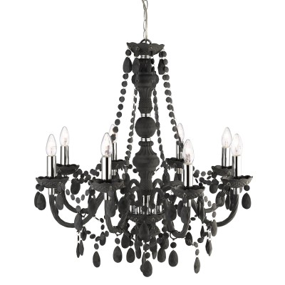 MARENTELA PENDANT2 8x7W E14 Závěsné svítdilo, těleso kombinace kov a akryl šedá tmavá, ověsy, pro žárovku 8x7W, E14, 230V, IP20, tř.1. 8 ramen, rozměry těleso d=740 h=770mm, včetně závěsu l=1500mm, lze zkrátit