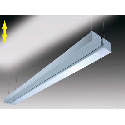 Závěsné svítidlo Závěsné svítidlo WEGA F, elox, prizma, 2x54W, G5, 230V, IP20, 1270x120x50mm, záv=800mm