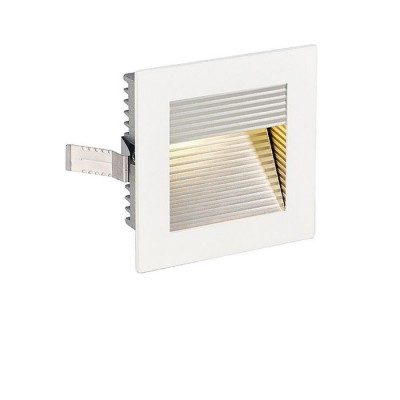 MÁLAGA Vestavné svítidlo do stěny, těleso hliník, povrch bílá, LED 3,1W, 100lm, teplá 2700K, 230V, IP20, rozměry 90x90mm, svítí dolů