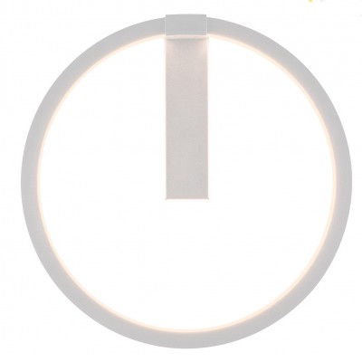 SALAMANCA Nástěnné svítidlo, těleso hliník a ocel, povrch bílá mat, difuzor plast opál, LED 25W, 1500lm, CCT teplá 3000K, neutr 4000K, stmívatelné DALI, 230V, IP20, tř.1, d=600mm.
