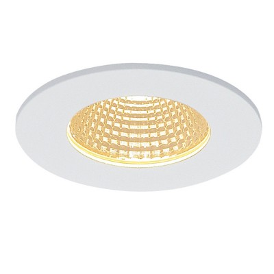 TONE venkovní R2 Stropní, vestavné, bodové, svítidlo, těleso hliník, povrch bílá mat, sklo čiré, LED 12W, teplá 3000K, 630lm, vyzař. 38°, Ra80, stmívat triac, vč trafa na kab 230V/500mA/IP20, IP65, 83x83mm, h=45mm