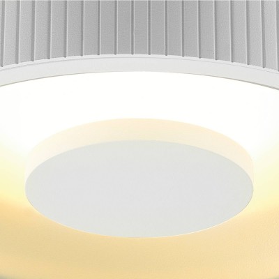 COMPO Stropní přisazené svítidlo, těleso hliník a ocel, povrch bílá, LED 26W, 1500lm, teplá 3000K, stmívatelné TRIAC, 230V, IP20, tř.1, rozměry d=230mm, h=85mm.