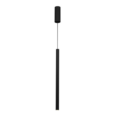 DENATUR 30 1x7,5W 3000K 220-240V Závěsné svítidlo, základna hliník, stínítko hliník černá, LED 1x7,5W, teplá 3000K, stmívatelné TRIAC, 230V, rozměry d=30mm h=600mm, vč. závěsného kabelu l=1500mm, lze zkrátit