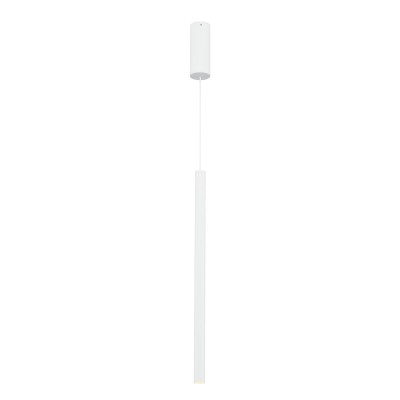 DENATUR 30 1x7,5W 3000K 220-240V Závěsné svítidlo, základna hliník, stínítko hliník bílá, LED 1x7,5W, teplá 3000K, stmívatelné TRIAC, 230V, rozměry d=30mm h=600mm, vč. závěsného kabelu l=1500mm, lze zkrátit