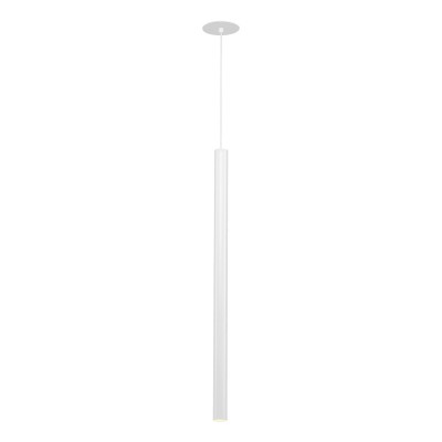 DENATUR 60 3000K Závěsné svítidlo, těleso hliník bílá, LED 1x7,5W, teplá 3000K, 470lm, rozměry d=30mm h=600mm, vč. závěsného kabelu l=1500mm, lze zkrátit, svítí dolů