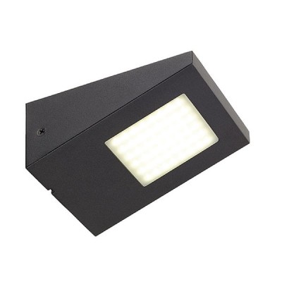 XANA nástěnná Nástěnné svítidlo, materiál hliník, povrch černá antracit, difuzor plast, LED 4W, 270lm/cca jako 15W žár, neutrální 4000K, Ra70, 230V, IP44, 125x65x150mm